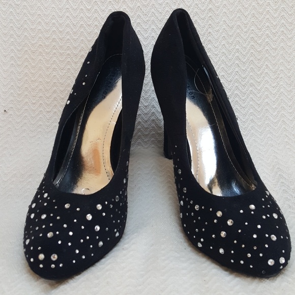 Attention Francesca black faux suede platforms - Picture 4 of 13